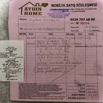 Aydın Home'dan Alınan Düğün Paketi Teslim Edilmedi, Ücret İadesi Bekliyorum