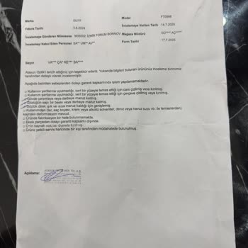 Tom Ford Gözlüğüm Eridi, Mağaza Çözüm Sunmadı Ve Orijinalliğinden Şüpheliyim