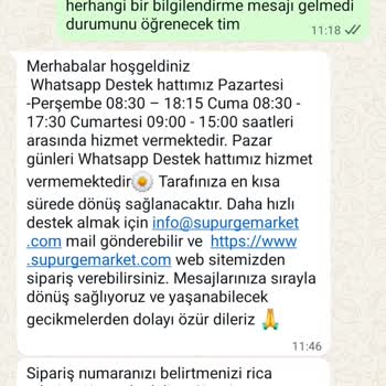 Siparişim Gönderilmedi Ücret İadesi De Yapılmadı
