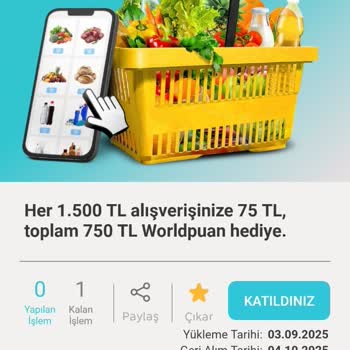 Kampanya Harcamalarım Geçersiz Sayıldı, World Puanlarım Yüklenmedi