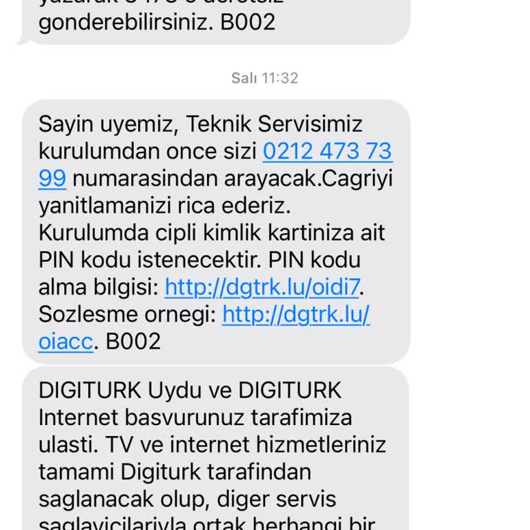 Digiturk Üyelik Başvurusunda Kurulumun Yapılmaması Ve İletişim Sorunu
