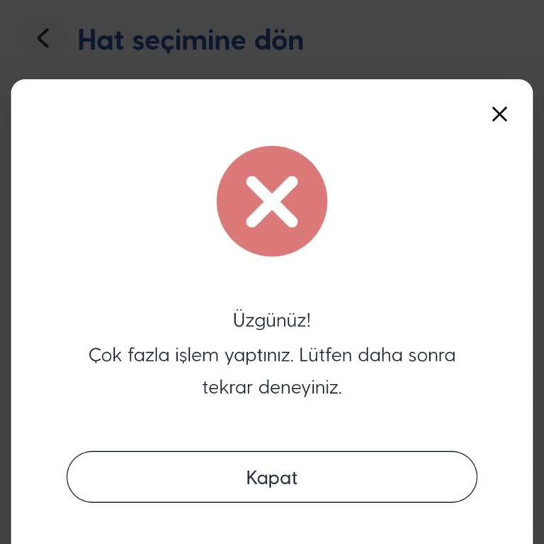 Turkcell Faturasız Hat Paket Yükleme Sorunu Ve Hata Mesajı