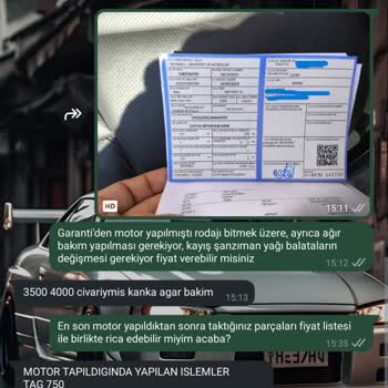 Garanti Kapsamındaki Onarım İçin Ekstra Ücret Talebi Ve Fatura Sorunu