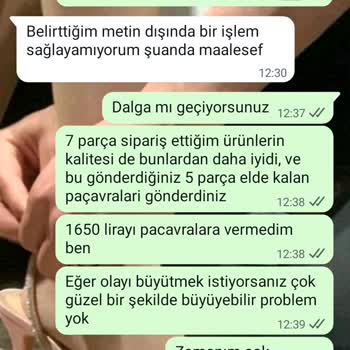 Eksik Ve Yanlış Ürün Gönderimi Sonrası Ücret İadesi Yapılmıyor
