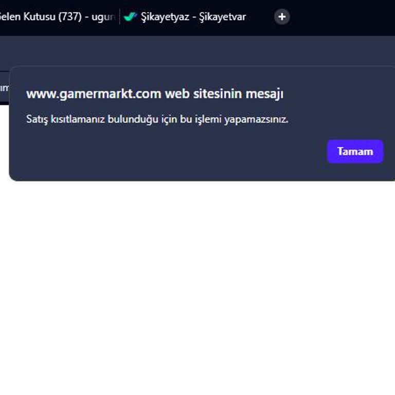 Gamermarkt Hesabım Haksız Yere Kısıtlandı Ve Bakiyem Kayboldu