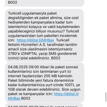 Turkcell'den Bilgim Dışında İnternet Paketi Tanımlaması Ve Mağduriyet