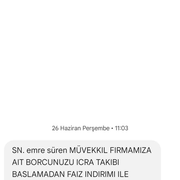 Bilinmeyen Borç Mesajlarıyla Kişisel Verilerimin İzinsiz Kullanılması
