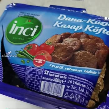 Şok Marketler İnci Marka Dana Kuzu Köfte Kıkırdak Çıktı!