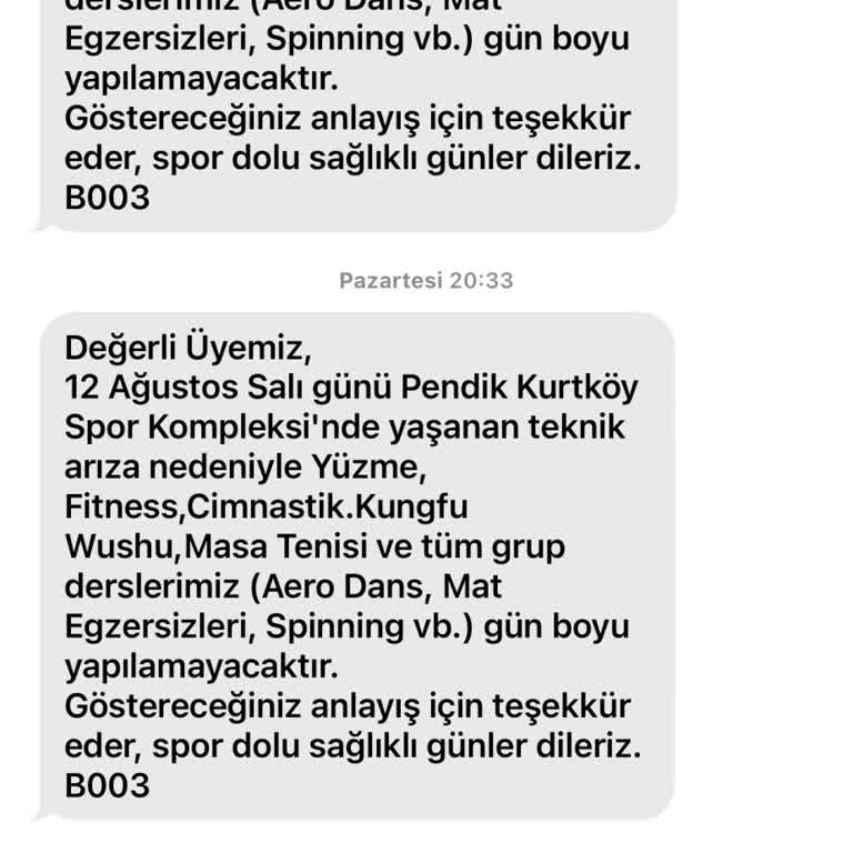 Pendik Kurtköy Spor Kompleksi'nde Teknik Sorunlar Ve Yetersiz Hizmet Nedeniyle Mağduriyet