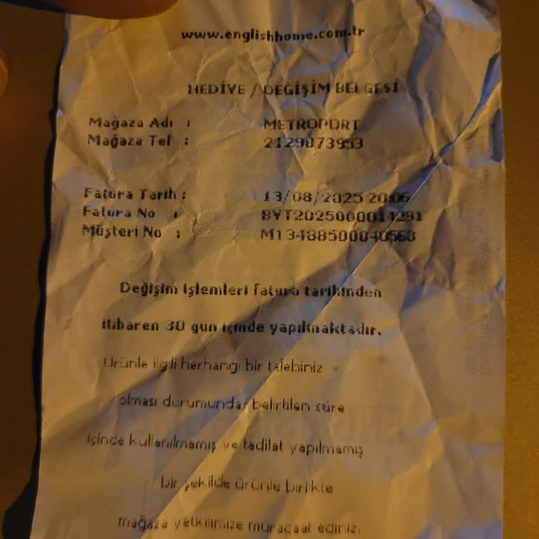 Hediye Gelen Kahvaltı Takımı Eksik Parçalı Çıktı, Şubeler Arası Değişim Yapılmıyor