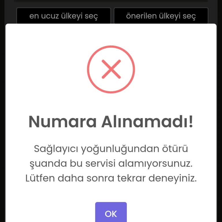 Onayla Sms Hesabıma Para Yatırmama Rağmen Hiçbir Servisten Numara Alamıyorum!