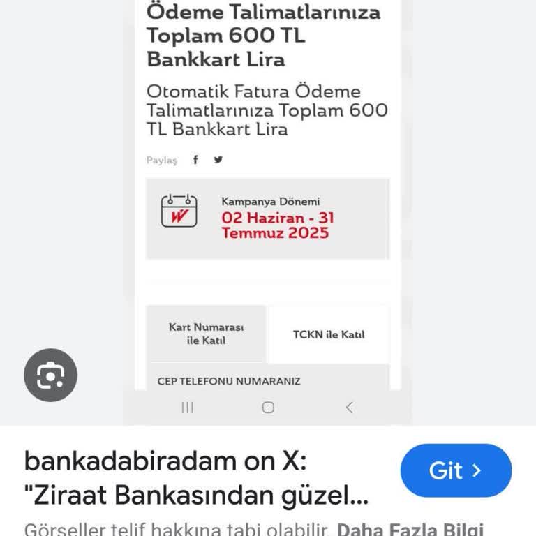 Otomatik Ödeme Kampanyası Kapsamında Tanımlanması Gereken 150 TL Bankkart Lira Yüklenmedi