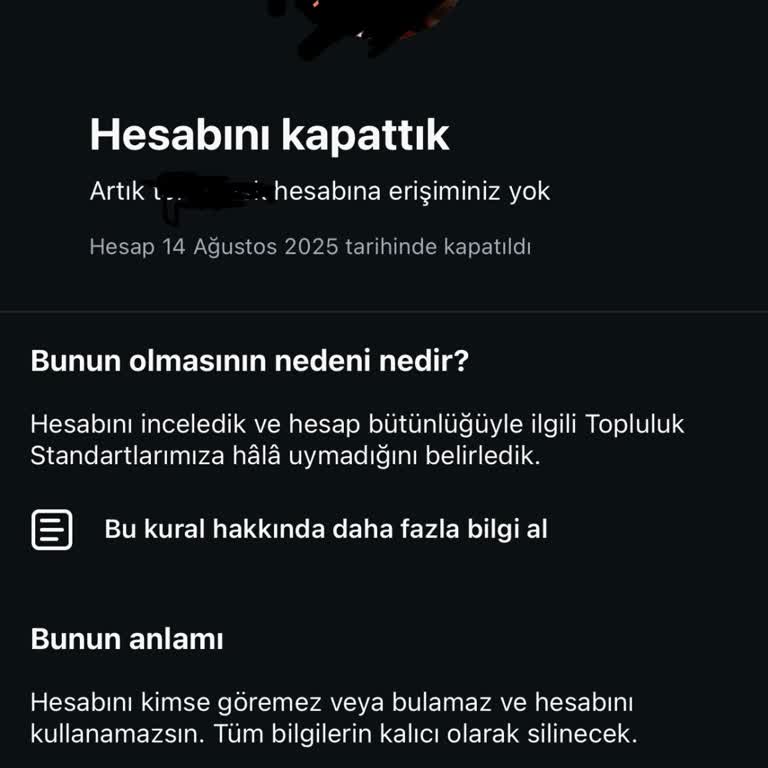 Kurallara Uymayan Bir Paylaşımım Olmadığı Halde Instagram Fan Hesabım Haksız Yere Kapatıldı
