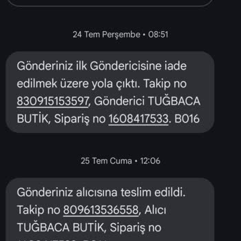 Siparişim İade Oldu, Bir Aydır Ne Ürün Var Ne De Geri Dönüş