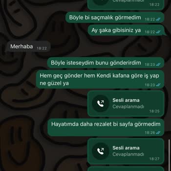 Siparişim Geç Ve Eksik Teslim Edildi İletişimde Büyük Sorun Yaşadım