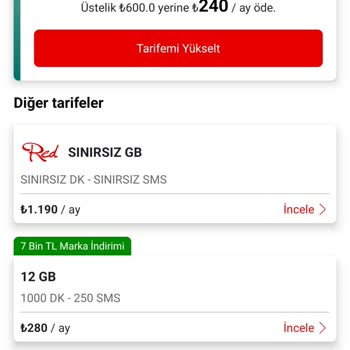 Yüksek İnternet Paketli Uygun Fiyatlı Tarife Talebi Ve Alternatif Eksikliği