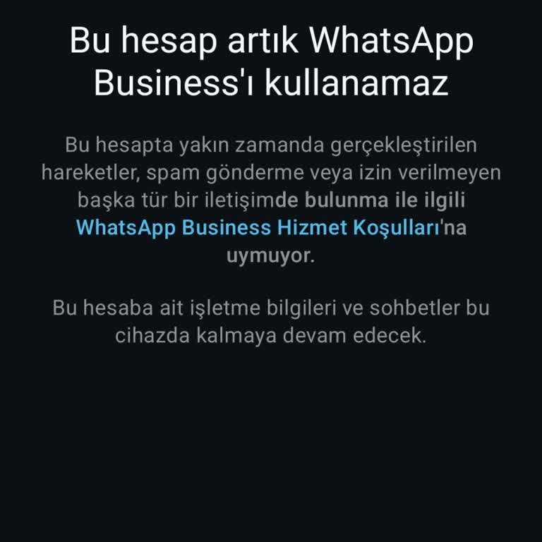WhatsApp Hesabım Gerekçesiz Engellendi, Destekten Çözüm Alamıyorum
