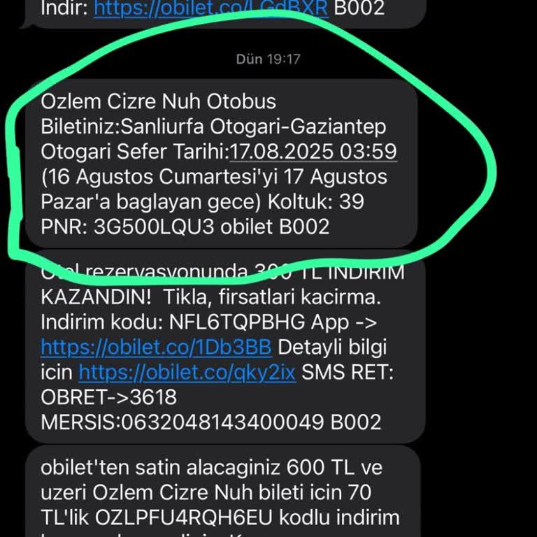 Otobüs Seferi İptal Edildiği Halde Para İadesi Yapılmadı