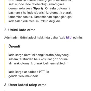 İade Ücretinin Gecikmesi Ve Müşteri Hizmetlerine Ulaşılamaması