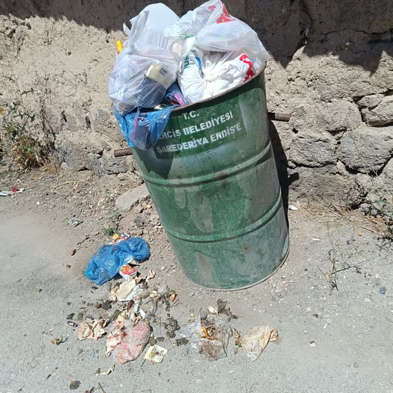 Van Erciş'te Çöp Toplama Sorunu Mahalle Sağlığını Tehdit Ediyor