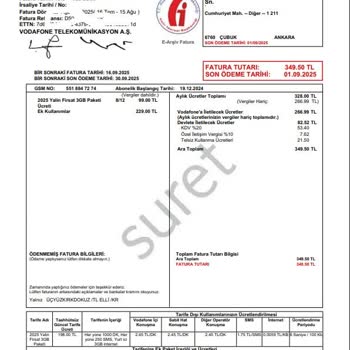 Açıklamasız Ek Kullanım Ücretleriyle Mağduriyet