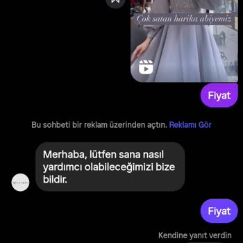Yanlış Abiye Gönderildi Firmadan Hiçbir Şekilde Dönüş Alamıyorum