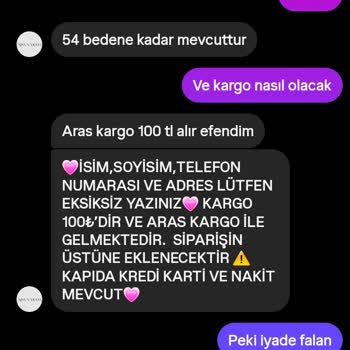 Yanlış Abiye Gönderildi Firmadan Hiçbir Şekilde Dönüş Alamıyorum