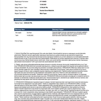 Hijyen Sorunları Ve İade Yapılmayan Tatil Ücretiyle Mağduriyet