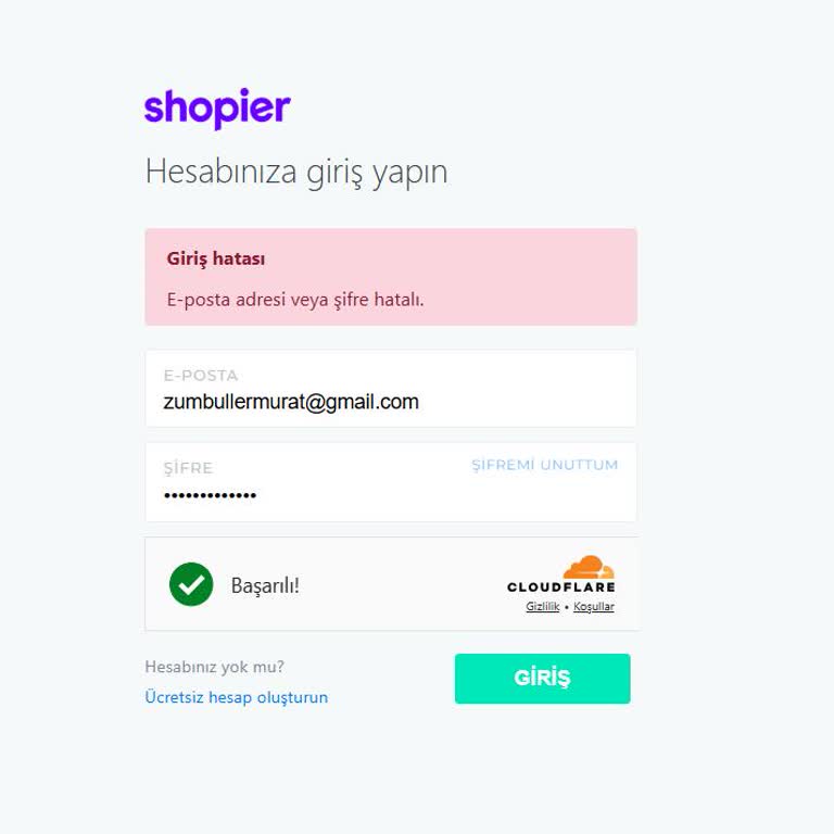 Shopier Hesabıma Erişim Sağlayamıyorum, Giriş Sorunu Çözülmeli