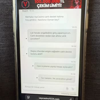 Vaycasino Kazancımı 3 Gündür Ödemiyor, Hesabımı Kilitledi