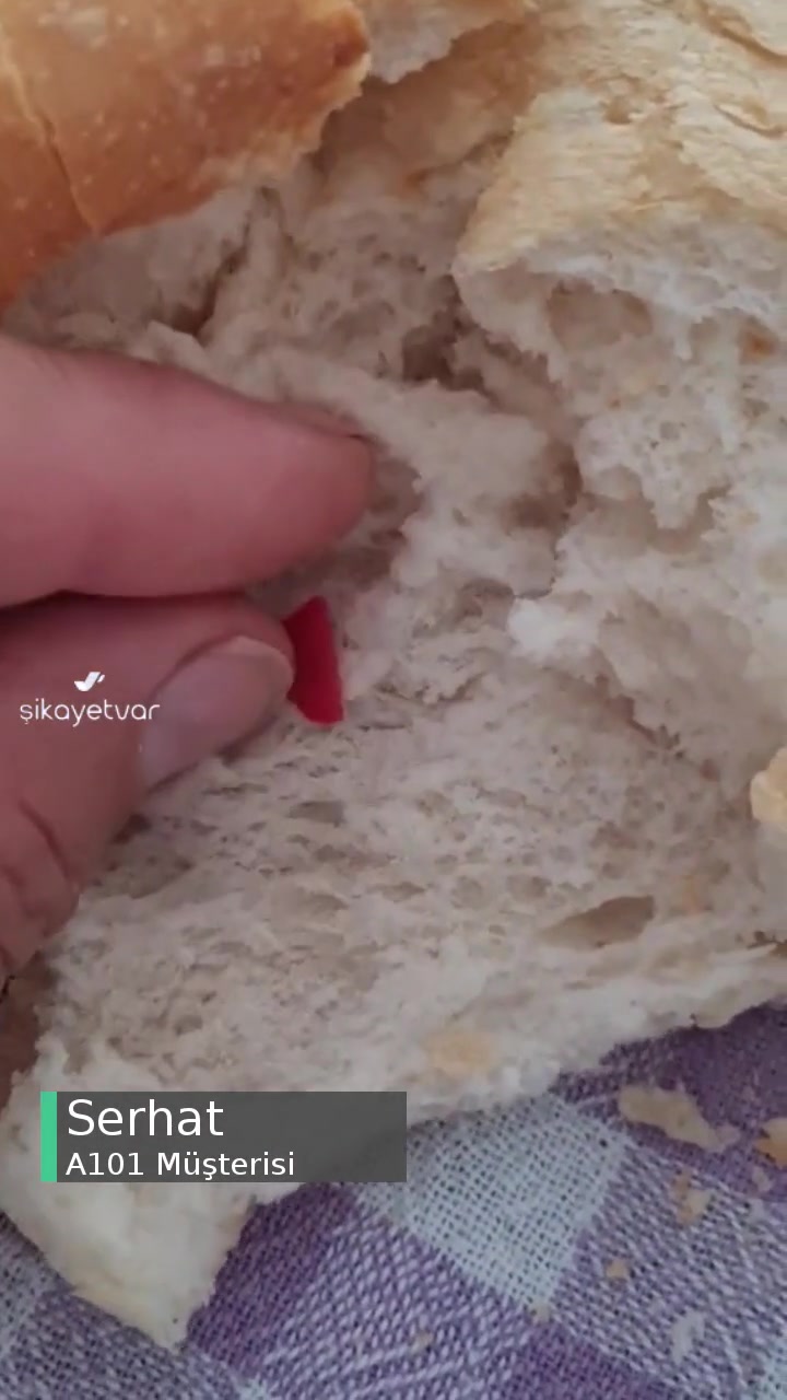 A101 Ekmeğin İçinden Yabancı Madde Çıktı videonun kapak resmi