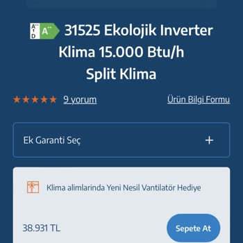 Kampanyalı Siparişimde Hediye Vantilatör Gönderilmedi