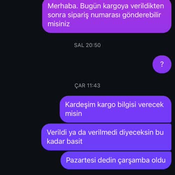 Siparişim Gönderilmedi Ücretim İade Edilmiyor