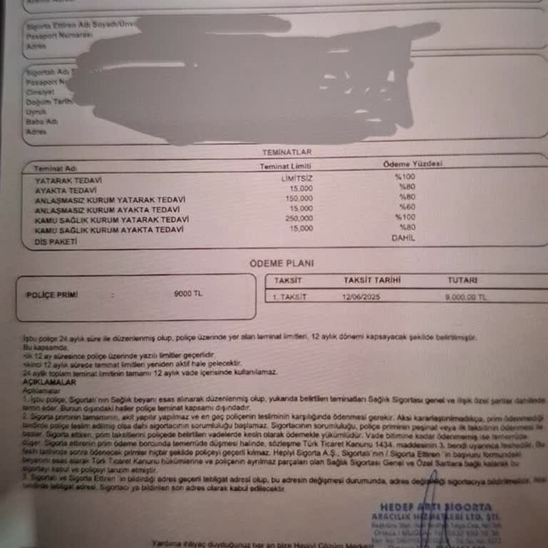 İptal Edilmeyen Poliçe Ve İade Sorunu Nedeniyle Mağduriyet