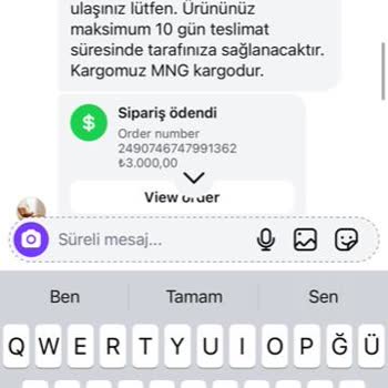 Instagram Üzerinden Sipariş Verdim, Ödeme Sonrası Engellendim Ve Ürünüm Gelmedi