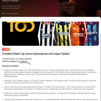 Trendyol Plus Üyeliği İle Alınan Tod TV Taraftar Paketinde Fiyat Farkı Ve TV'de İzleyememe Sorunu