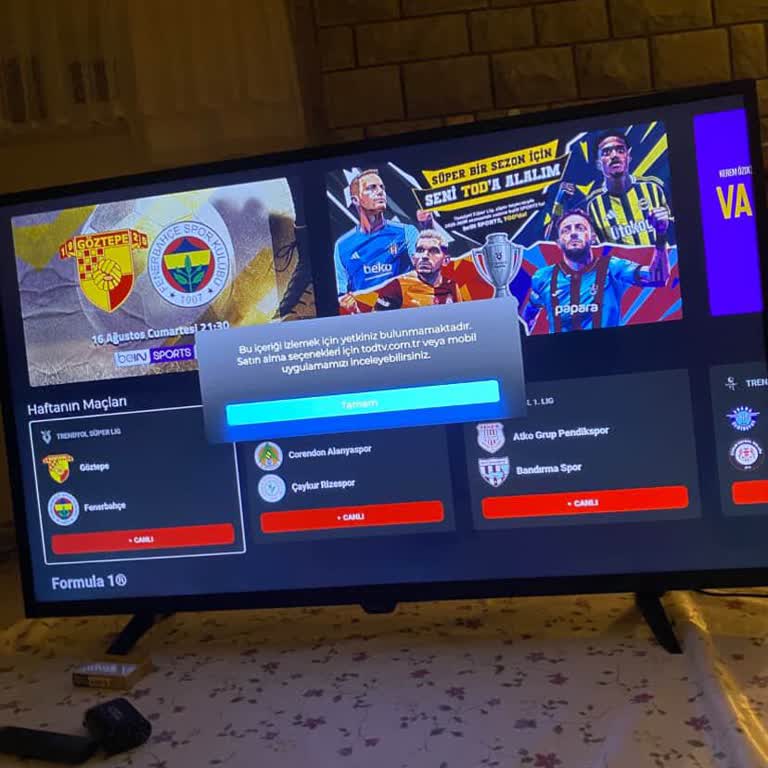 Trendyol Plus Üyeliği İle Alınan Tod TV Taraftar Paketinde Fiyat Farkı Ve TV'de İzleyememe Sorunu