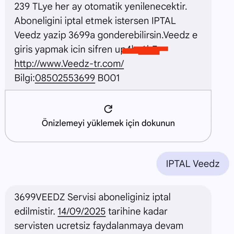 Onayım Olmadan Başlatılan Veedz Aboneliği Ve Haksız Ücret Kesintisi Deneyimi