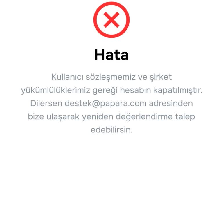 Papara Hesabım Kapatıldı, Bakiyem İade Edilmiyor Ve Açıklama Yapılmıyor