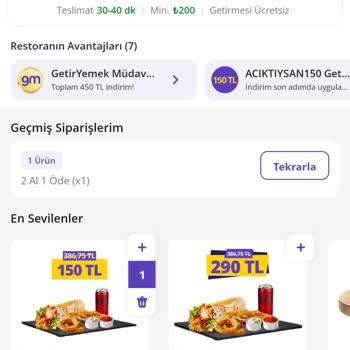 Getir Yemek Kampanya Koşulları Hakkında Yetersiz Bilgilendirme Ve Mağduriyet