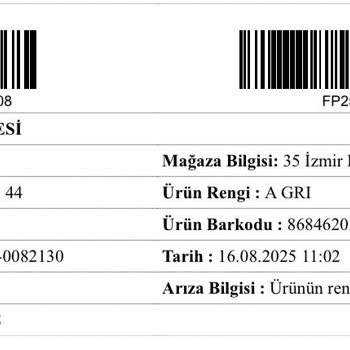 Yeni Alınan Ayakkabıda Kısa Sürede Renk Solması Ve Mağaza İlgisizliği