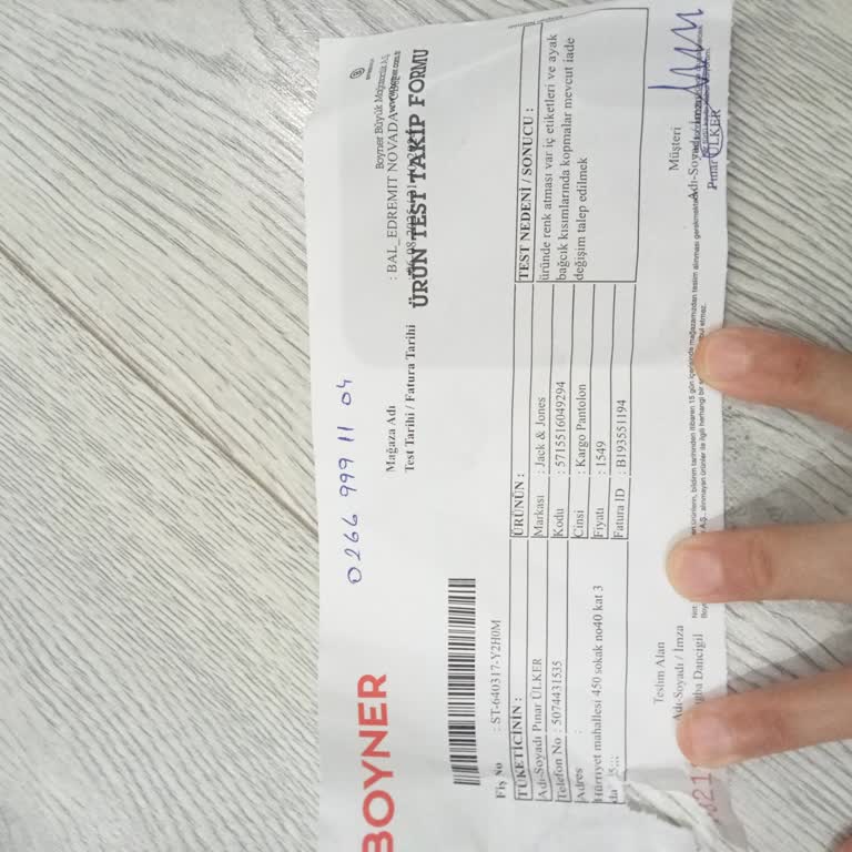 İki Kez Giyilen Pantolonun Rengi Attı İade Reddedildi