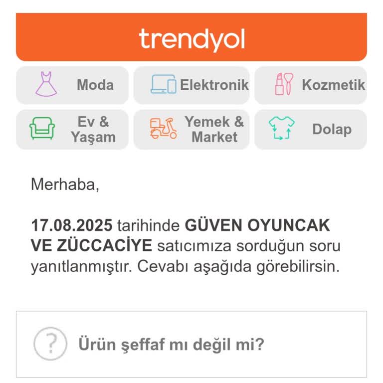 Satıcıdan Saygısız Ve Kaba Mesajla Karşılaştım