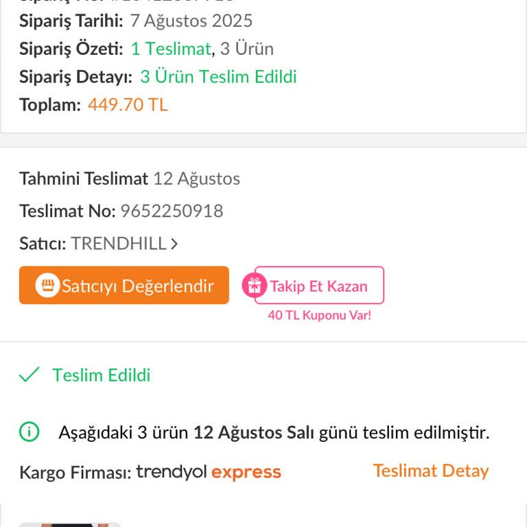 Siparişimde Eksik Ürün Şoku Trendyoldan 3 Eşofman Altı Aldım Sadece Biri Geldi