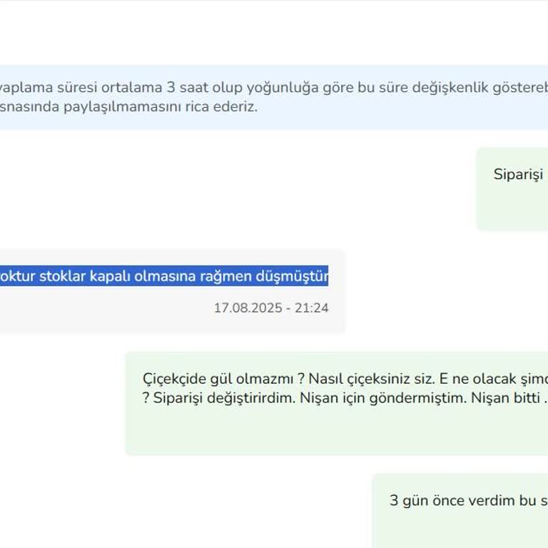 Nişan Günü Siparişim Teslim Edilmedi, Param İade Edilmedi