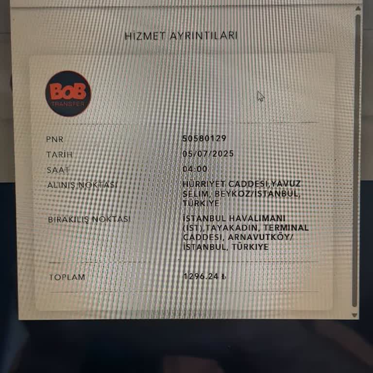 Transfer Hizmeti Ve Taksi Ücretim İade Edilmedi