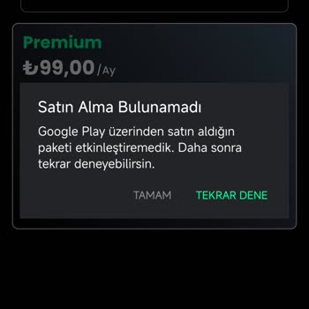 Tabii Ödeme Alındı, Premium Üyelik Aktif Edilmedi