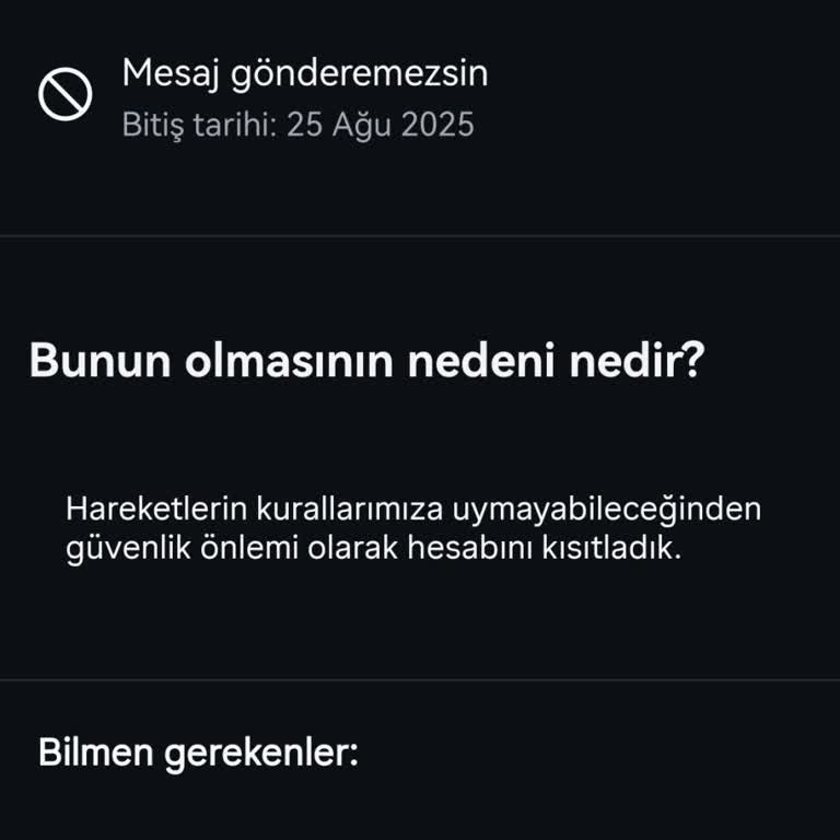 Instagram Kural İhlali Yokken Mesaj Kısıtlaması Mağduriyeti Yaşıyorum