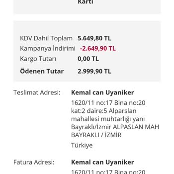Siparişin Stokta Olmayan Ürün Nedeniyle İptali Ve Geciken İade