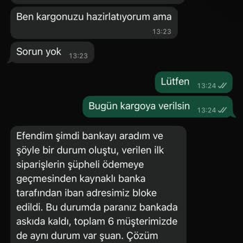 Siparişimin Gönderilmemesi Ve İletişim Sorunu